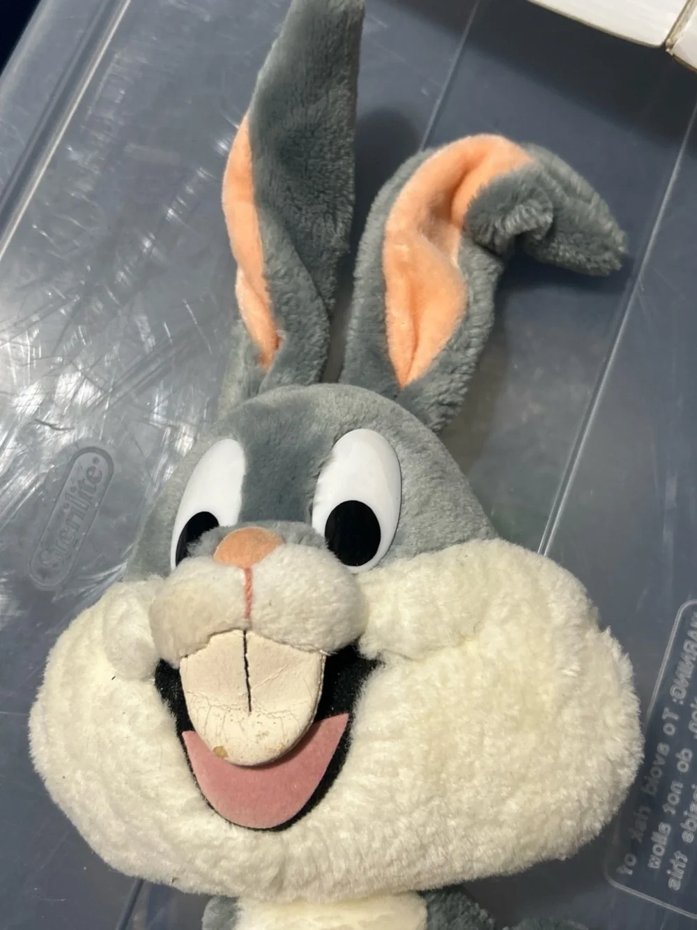 Warner Bros. Gray and White Plush Bugs Bunny Stuffed Animal